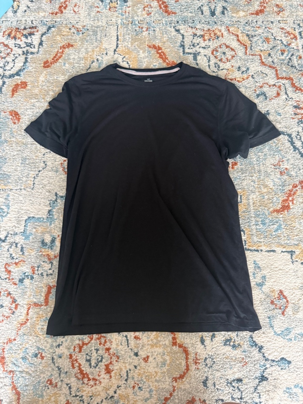Men's Black Crew Neck Performance T-Shirt